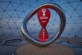 The FIFA World Cup Qatar 2022Ã¢âÂ¢Official Countdown Clock, in Doha Qatar